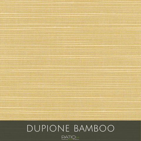 Sunbrella Outdoor Curtain Panel with Nickel Grommets - Dupione Bamboo