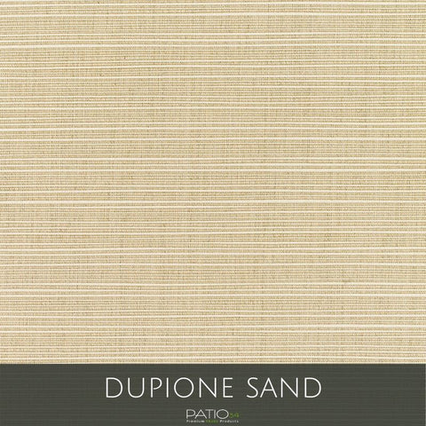 Sunbrella Outdoor Curtain Panel with Nickel Grommets - Dupione Sand