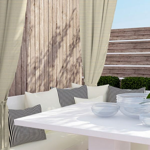 Sunbrella® Tab Top Outdoor Curtain | Dupione Collection