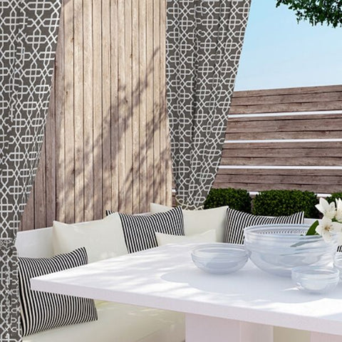 Sunbrella® Tab Top Outdoor Curtain | Patterns Collection