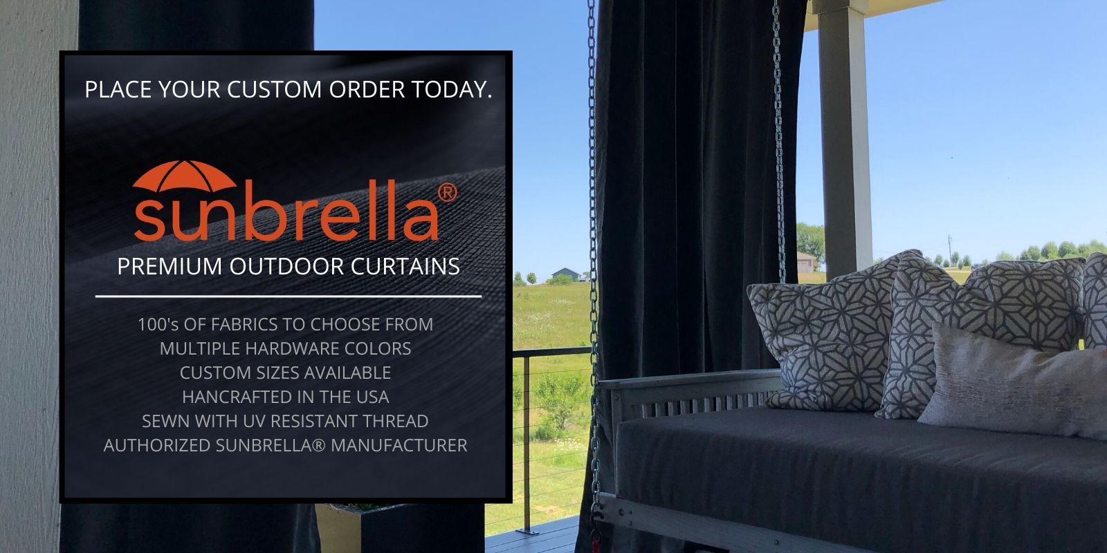 Custom Sunbrella Outdoor Curtains